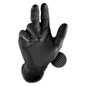 Guantes desechables negros