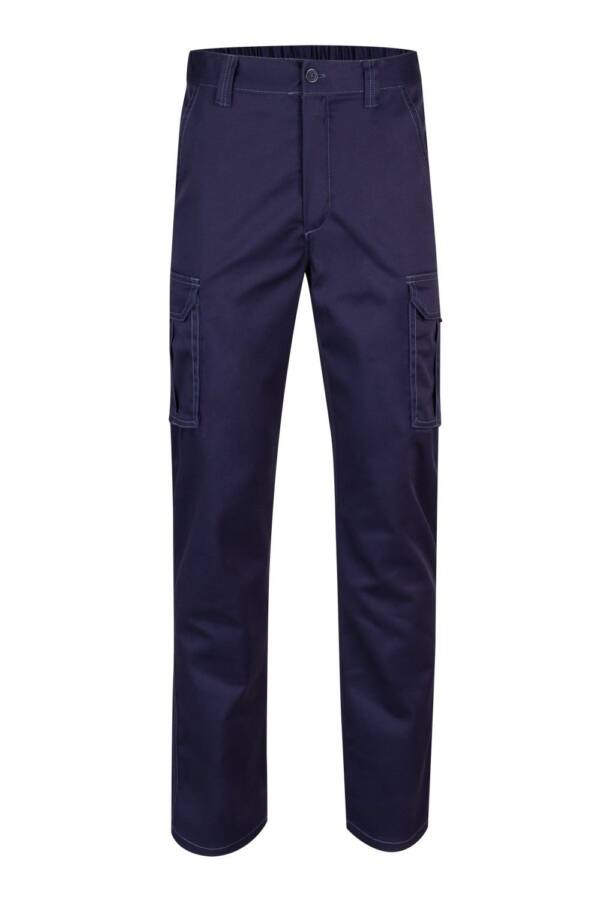 Pantalón Stretch Multibolsillos azul marino