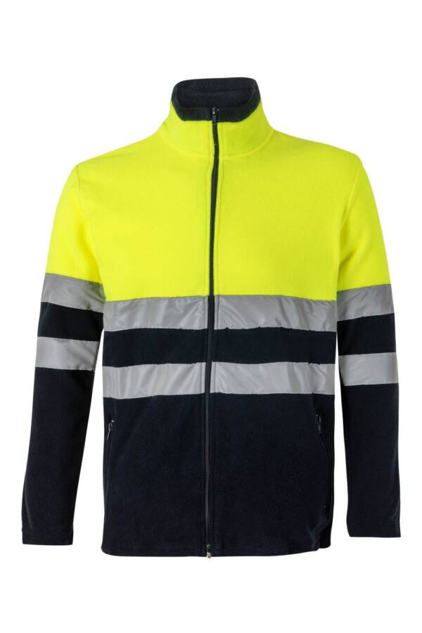 Chaqueta Polar Bicolor azulmarino amariilo