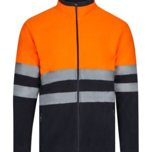 Chaqueta Polar Bicolor azulmarino naranja