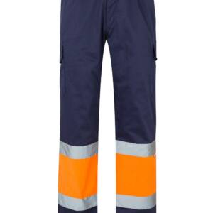 Pantalón Bicolor azulmarino naranja