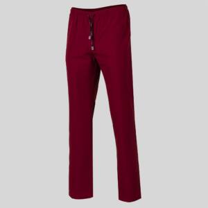 pantalón rojo burdeos