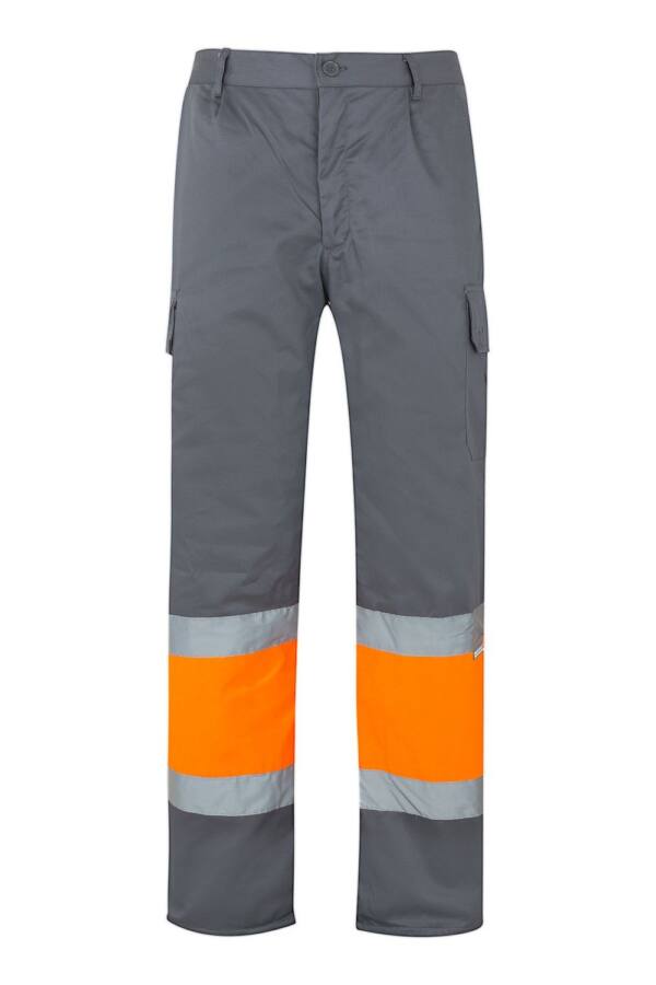 Pantalón Bicolor gris naranja