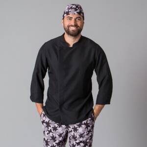chaqueta cocina negro