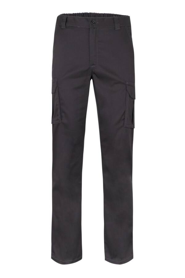 Pantalón Stretch Multibolsillos negro
