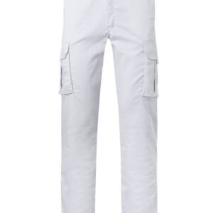 Pantalón Stretch Multibolsillos blanco