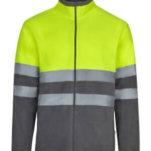 Chaqueta Polar Bicolor gris