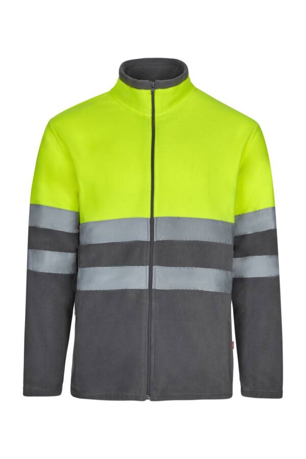 Chaqueta Polar Bicolor gris
