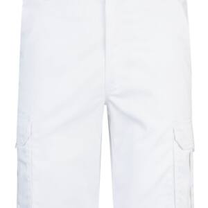 Bermudas stretch multibolsillos blanco