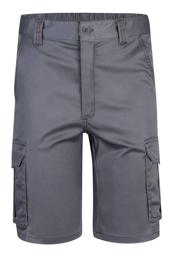 Bermudas stretch multibolsillos gris
