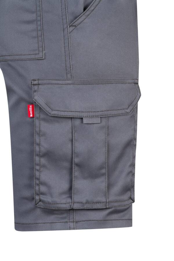 Bermudas stretch multibolsillos gris