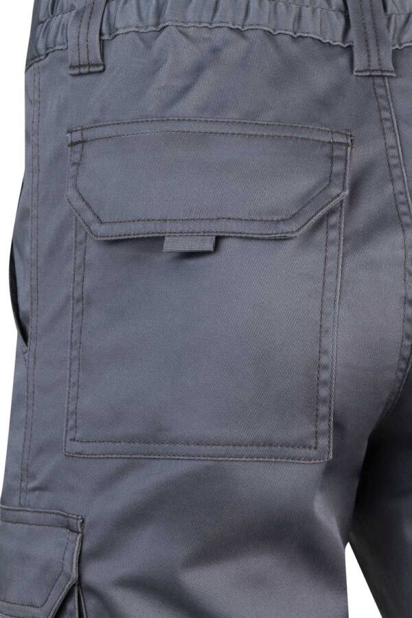 Bermudas stretch multibolsillos gris