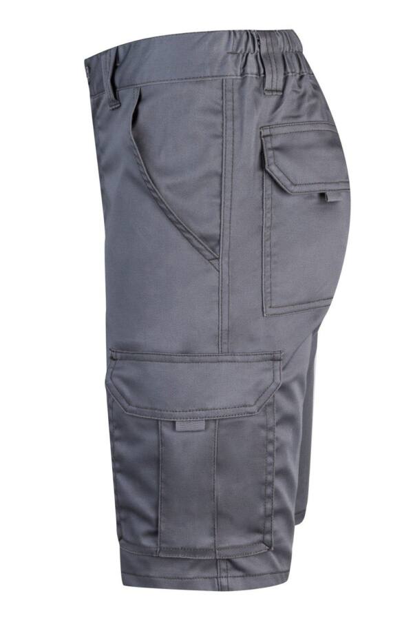 Bermudas stretch multibolsillos gris