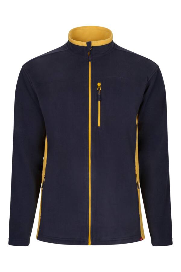 CHAQUETA POLAR BICOLOR azul navy amarillo