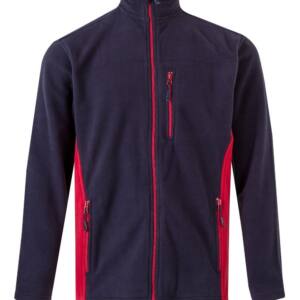 CHAQUETA POLAR BICOLOR azul navy rojo