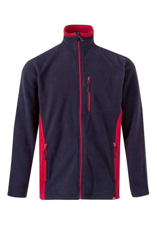 CHAQUETA POLAR BICOLOR azul navy rojo