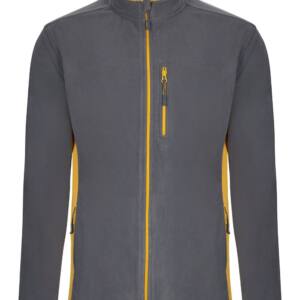 CHAQUETA POLAR BICOLOR gris amarillo