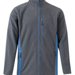 CHAQUETA POLAR BICOLOR gris celeste