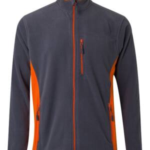 CHAQUETA POLAR BICOLOR gris naranja
