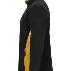 CHAQUETA POLAR BICOLOR negro amarillo
