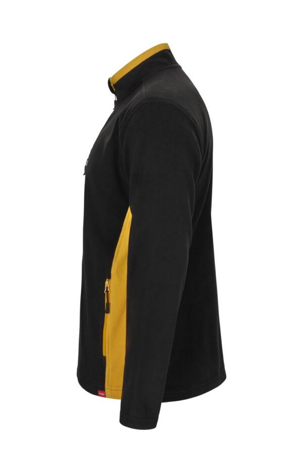 CHAQUETA POLAR BICOLOR negro amarillo