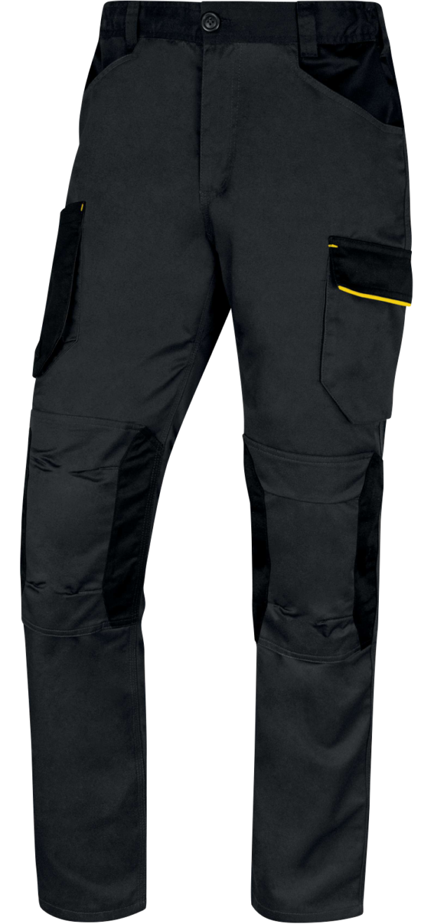 pantalon M2PA3 gris oscuro-amarillo