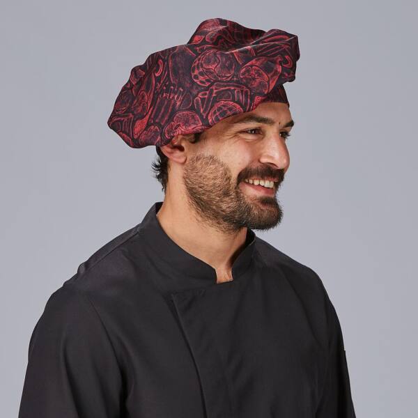 GORRO GRAN CHEF VELCRO ESTAMPADO bife