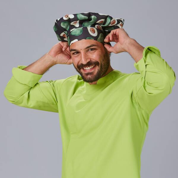 GORRO GRAN CHEF VELCRO ESTAMPADO aguacate