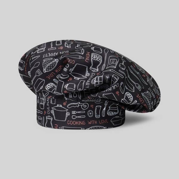 GORRO GRAN CHEF VELCRO ESTAMPADO menu