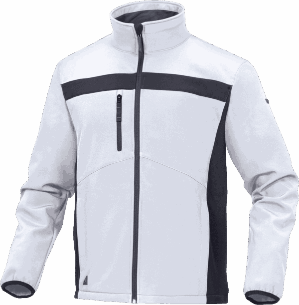 Softshell Lulea2 blanco gris
