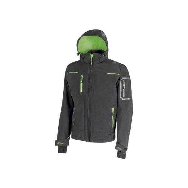 Softshell Space UPower asphalt grey green