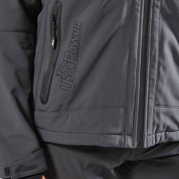 Softshell Space UPower asphalt grey green